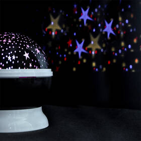 Dekoratívny LED projektor Solight multicolor, 9 režimov, otáčanie, USB, 4x AAA 

 obrázok produktu 2 z 4