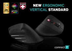 Myš Connect IT Verti TriMode ergonomická vertikálna čierna

 obrázok produktu 7 z 9