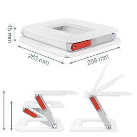 Podstavec pre notebooky Leitz Ergo pro 13" až 15" biely

 obrázok produktu 4 z 10