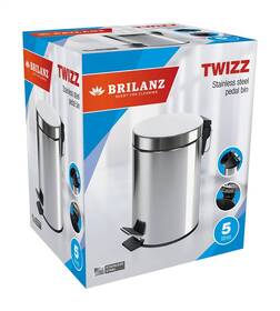 Odpadkový kôš BANQUET TWIZZ, 5 l nerez

 obrázok produktu 6 z 6