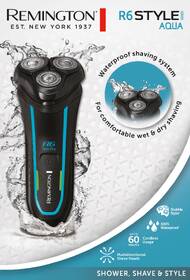 Holiaci strojček Remington R6000 R6 Style Series Aqua Rotary Shaver čierny/modrý

 obrázok produktu 14 z 16