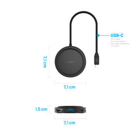 USB Hub FIXED MagHUB, 7-portový, s bezdrátovým nabíjením čierny

 obrázok produktu 5 z 9