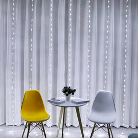 Vianočné osvetlenie ColorWay vnútorné, 300 LED, 3× 3m, 220–240V AC, studená biela 

 obrázok produktu 15 z 18