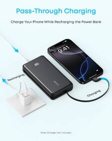 Powerbank Anker Anker Zolo 20000mAh, 22,5W s káblom USB-C biely

 obrázok produktu 4 z 5