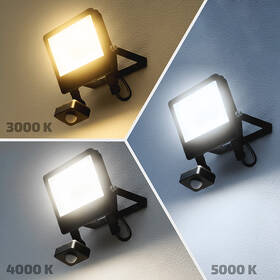 Reflektor Solight TOP, so senzorom, 30W, max. 3900lm, 3CCT, 2 režimy, IP65 čierny

 obrázok produktu 5 z 5
