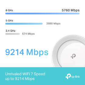 Kompletný Wi-Fi systém TP-Link Deco BE65, BE9300, Wi-Fi 7 (2 ks) biely

 obrázok produktu 4 z 9
