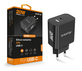 Nabíjačka do siete Aligator Power Delivery 20W, USB-C čierna

 obrázok produktu 3 z 3