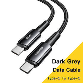 Kábel Essager Sunset USB-C / USB-C 2.0 5A, 240W, 1m čierny

 obrázok produktu 1 z 3