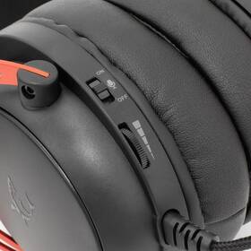 Headset White Shark GORILLA pro PC, PS4/PS5, Xbox, Mac čierny/červený

 obrázok produktu 10 z 12