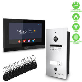 Dverný videotelefón Evolveo ID-1, s RFID, odtlačkom prsta a podporou ONVIF kamier čierny/nerez

 obrázok produktu 1 z 19