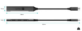 USB Hub Connect IT USB-C (1xUSB-A 3.0, 3xUSB-A 2.0) sivý

 obrázok produktu 3 z 5