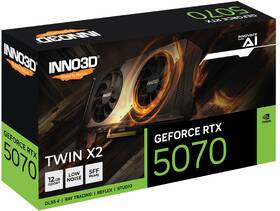 Grafická karta INNO3D GeForce RTX 5070 Twin X2 12GB GDDR7 

 obrázok produktu 4 z 4
