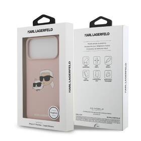 Kryt na mobil Karl Lagerfeld Liquid Silicone Double Heads MagSafe na Apple iPhone 17 Pro Max ružový

 obrázok produktu 7 z 7