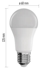 Inteligentná žiarovka EMOS GoSmart A60 11 W E27 Wi-Fi RGBW 

 obrázok produktu 3 z 4
