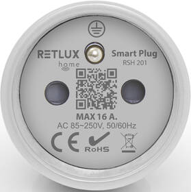 Inteligentná zásuvka RETLUX RSH 201 Wifi Smart FR 16A biela

 obrázok produktu 2 z 9