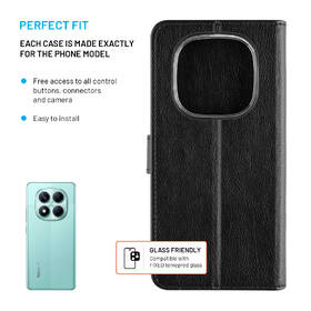 Puzdro na mobil flipové FIXED Opus na Xiaomi Redmi Note 14 Pro 5G/Poco X7 čierne

 obrázok produktu 2 z 7