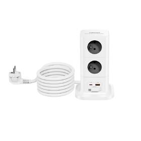 Rozbočovacia zásuvka Cubenest PowerCube 8xAC, PD 65W, 2xC,1xA, 3m kabel sivá/biela

 obrázok produktu 1 z 14