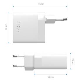 Nabíjačka do siete FIXED 2x USB-C, podpora PD, 65W biela

 obrázok produktu 5 z 8