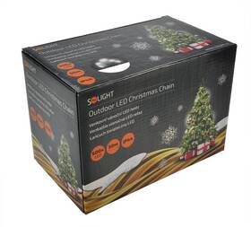 Vianočné osvetlenie Solight LED reťaz, 500 LED, 50+5 m, IP44, studená biela 

 obrázok produktu 6 z 6