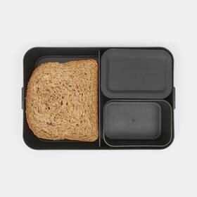 Jedálenský box Brabantia Bento Make & Take, dark grey čierny

 obrázok produktu 19 z 22