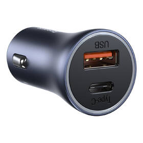 Adaptér do auta Baseus Golden Contactor Pre Dual USB+USB-C 40W s káblom USB/USB-C 1m sivý

 obrázok produktu 3 z 15