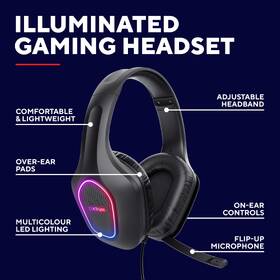 Headset Trust GXT 416 ZIROX LED čierny

 obrázok produktu 9 z 11
