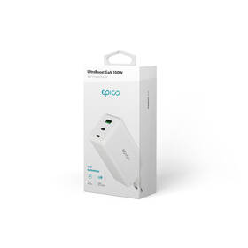 Nabíjačka do siete Epico UltraBoost GaN 100W 2xUSB-C/1xUSB-A biela

 obrázok produktu 6 z 6