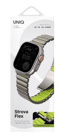 Remienok Uniq Strova Flex na Apple Watch 49/46/45/44 mm strieborný/zelený

 obrázok produktu 1 z 2