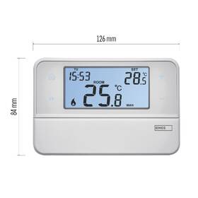 Termostat EMOS izbový, programovateľný, drôtový, OpenTherm, P5606OT 

 obrázok produktu 9 z 10