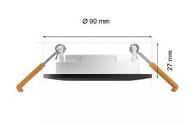 Vstavané svietidlo Philips Slim downlight S (90mm), 3ks čierne

 obrázok produktu 4 z 6