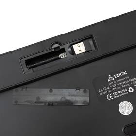 Klávesnica SBOX BT-26, CZ/SK layout čierna/sivá

 obrázok produktu 6 z 8
