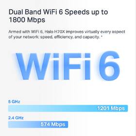 Kompletný Wi-Fi systém Mercusys Halo H70X (3-pack), WiFi6 Mesh 

 obrázok produktu 3 z 7