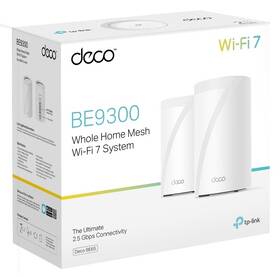 Kompletný Wi-Fi systém TP-Link Deco BE65, BE9300, Wi-Fi 7 (2 ks) biely

 obrázok produktu 9 z 9