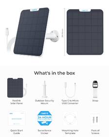 Solárny panel Reolink Solar Panel 2 Type-C biely

 obrázok produktu 8 z 8