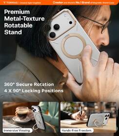 Kryt na mobil Torras Ostand Q3 Vegskin na Apple iPhone 17 Pro sivý

 obrázok produktu 3 z 6