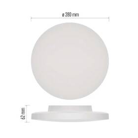 LED stropné svietidlo EMOS Dioni 15W, 28cm, 1725lm, teplá-studená biela biele

 obrázok produktu 1 z 5