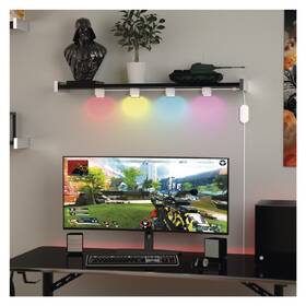 Bodové svietidlo EMOS GoSmart, 1,9 W, RGBIC+CCT (4 ks) biele

 obrázok produktu 5 z 6