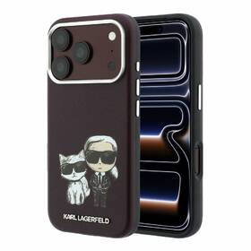 Kryt na mobil Karl Lagerfeld PU Semi Wrap Smooth Sketch Bodies Magsafe na Apple iPhone 18 Pro Max vínový

 obrázok produktu 5 z 6
