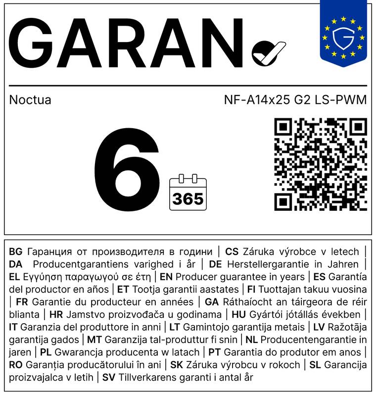 Harmonizovaný štítek pro obchodní záruku (GARANCE+)